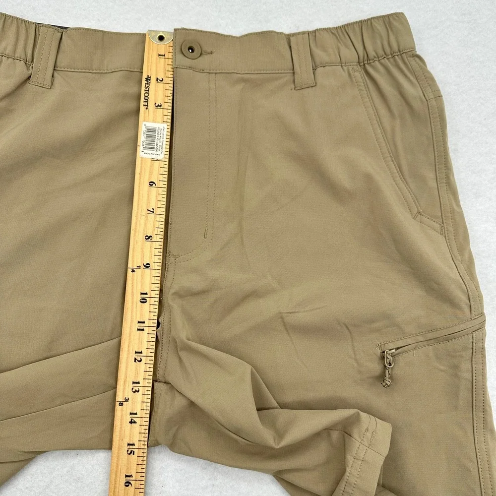Weatherproof Vintage Men Tech Short 34 Tan Performance Active Stretch UPF 50 NWT